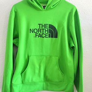 Bright Green, North Face Hoodie, medium